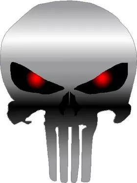 Red Eyed Punisher Decal / Sticker 19