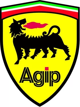 Agip Ferrari Crest Decal / Sticker 11