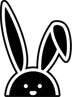 Bunny Rabbit Decal / Sticker 06