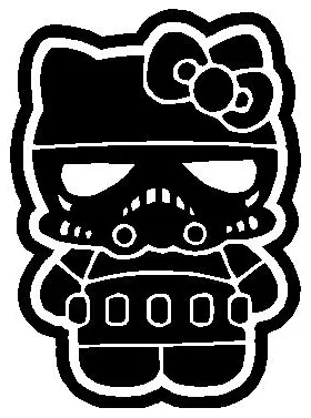 Kitty Stormtrooper Decal / Sticker 03