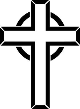 Christian Cross Decal / Sticker 65