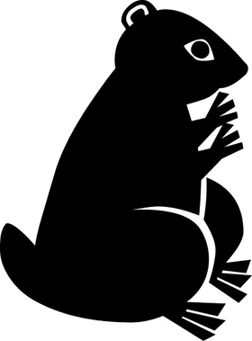 Squirrel Decal / Sticker 02