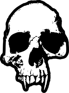 Eroded Skull Decal / Sticker 30