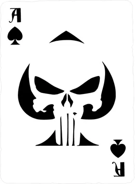 Ace of Spades Punisher Decal / Sticker 182