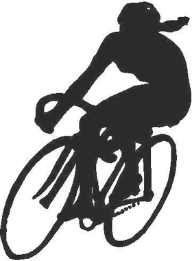 Cyclist Decal / Sticker