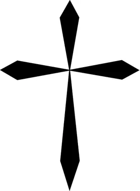 Christian Cross Decal / Sticker 25