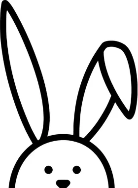 Bunny Rabbit Decal / Sticker 04
