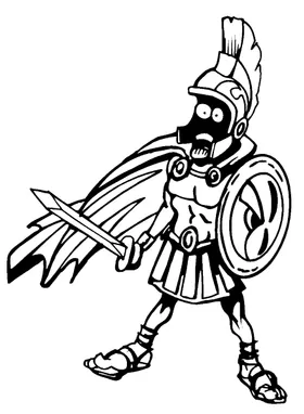 Trojans Mascot Decal / Sticker