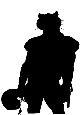 Football Cougars / Panthers Mascot Decal / Sticker 1