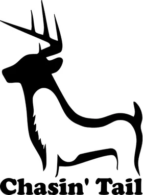 Chasing Tail Deer Decal / Sticker 02