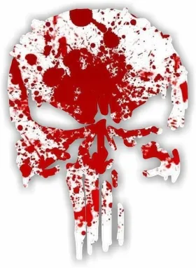 Blood Spatter Punisher Decal / Sticker 155