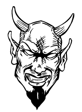 Devils Mascot Decal / Sticker 4