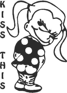 Kiss This girl  Decal / Sticker