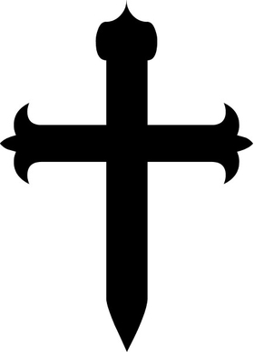 Christian Cross Decal / Sticker 64