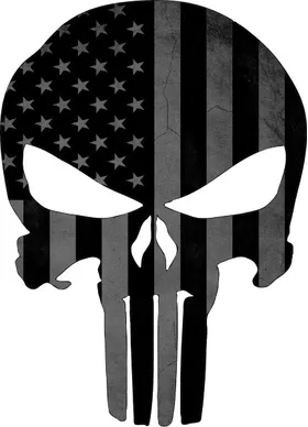 American Flag Punisher Decal / Sticker