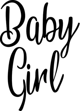 Baby Girl Decal / Sticker 03