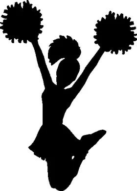 Cheerleader Decal / Sticker 01