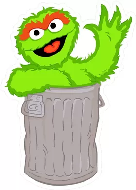 Oscar the Grouch Decal / Sticker 03