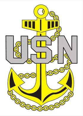 Navy Chief Anchor Decal / Sticker 02