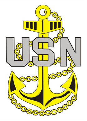 NAVY CHIEF ANCHOR DECAL / STICKER 02