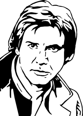 HAN SOLO DECAL / STICKER 01