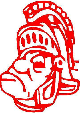 Trojan Face Decal / Sticker