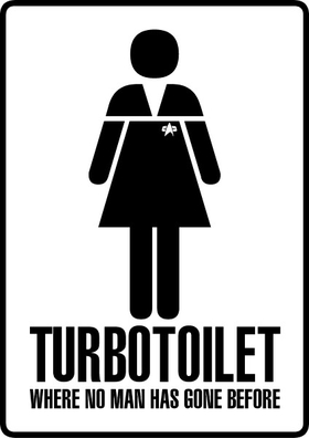 Star Trek Bathroom Door Decal / Sticker 20