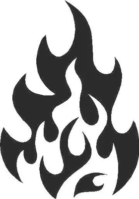 Flames Decal / Sticker 61