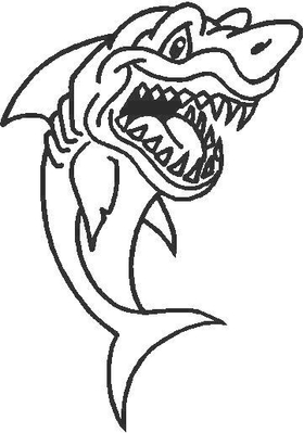 Shark Decal / Sticker 06