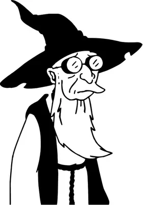 Professor Farnsworth Wizard Decal / Sticker 04