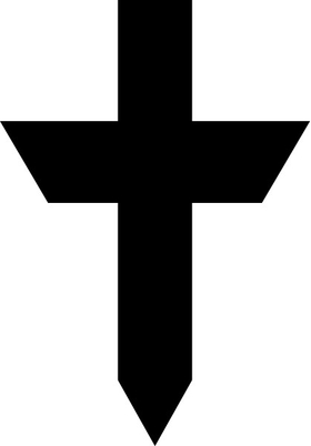 Christian Cross Decal / Sticker 70