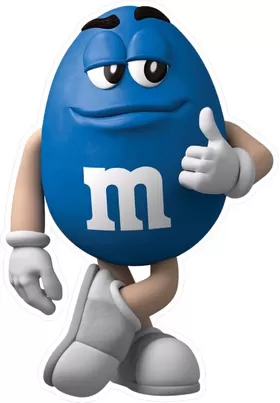 Blue Peanut M&M Decal / Sticker 47