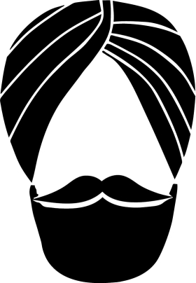 Man with Turban Decal / Sticker 01