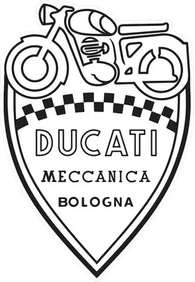 Ducati Shield Decal / Sticker 28