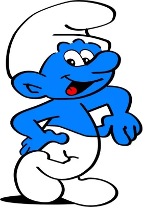 Smurf Decal / Sticker 01