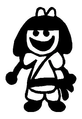 Girl Stick Figure Decal / Sticker 02