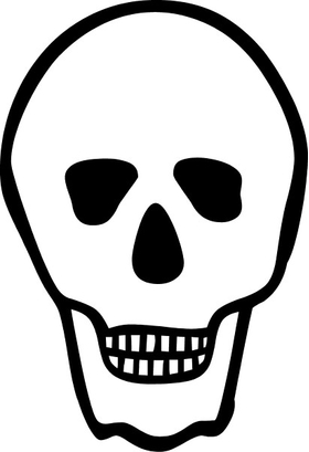 Skull Decal / Sticker 26