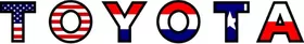 American Holland / Dutch / The Netherlands Texas Flag Toyota Decal / Sticker 04