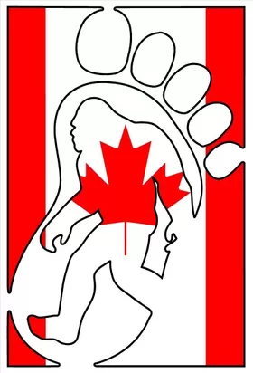 Canadian Bigfoot Decal / Sticker 02