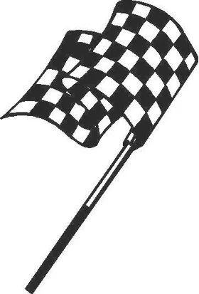 Checkered Flag Decal / Sticker 04