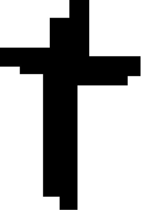 Christian Cross Decal / Sticker 72