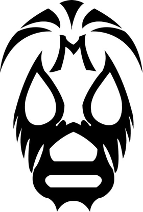 Mil Mascaras Decal / Sticker 01