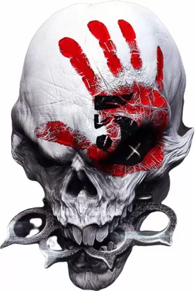 Five Finger Death Punch Skull Decal / Sticker 01