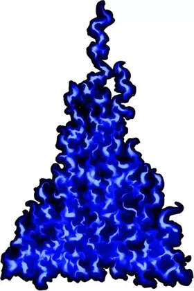 Blue True Fire Decal / Sticker 313a