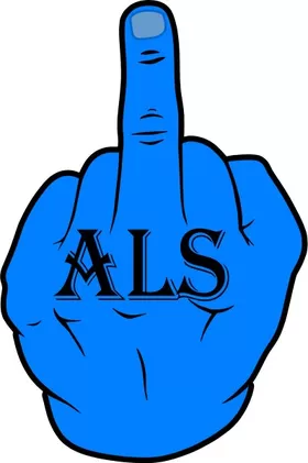 Fuck ALS Decal / Sticker 01