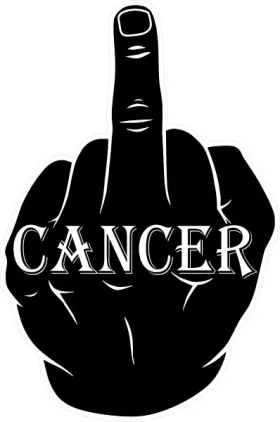 Fuck Cancer Decal / Sticker 02