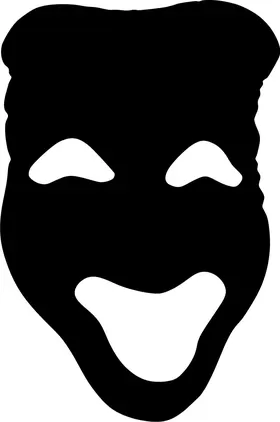 Comedy Mask Decal / Sticker 03