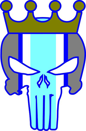 Kansas City Royals Punisher Decal / Sticker 40