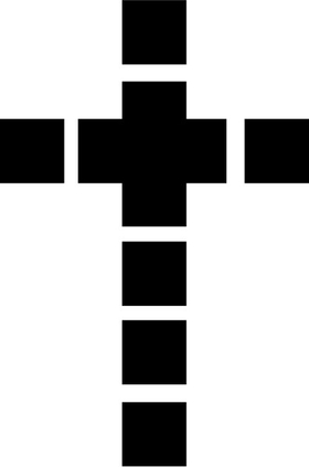 Christian Cross Decal / Sticker 58