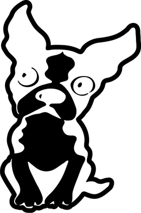 Boston Terrier Decal / Sticker 04